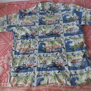 Vintage Dietrich Varez By Reyn Spooner Hawaiian Shirt cars 2XL